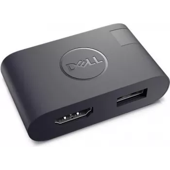 Dell USB Type-C na HDMI/USB Type-A adaptér (DA20) – 4K HDMI, USB 3.0, čierny