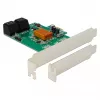 DeLOCK 4 port SATA 6Gb/s PCIe 2.0 x1 radič karta s Marvell 88SE9215
