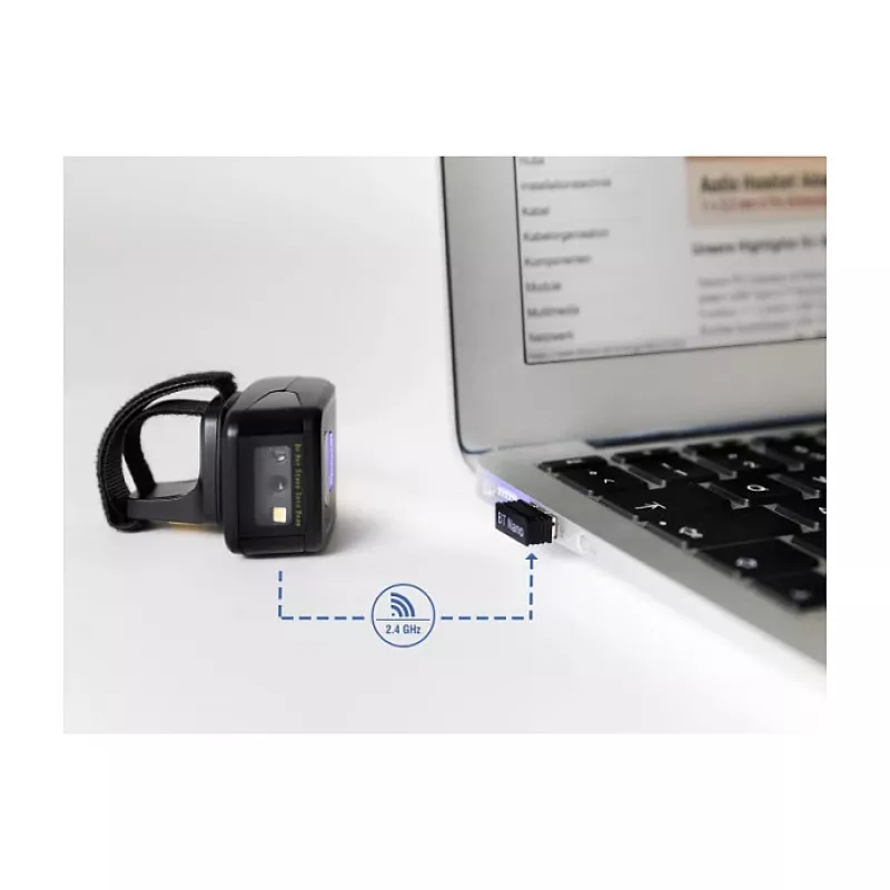 DeLOCK 90508 prenosný 1D/2D čítač čiarových kódov s USB, 2,4 GHz RF a Bluetooth 4.1