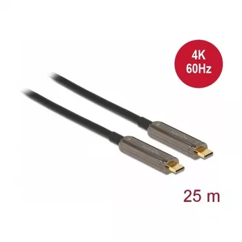Delock Active Optical USB-C video kábel 4K 60 Hz 25 m