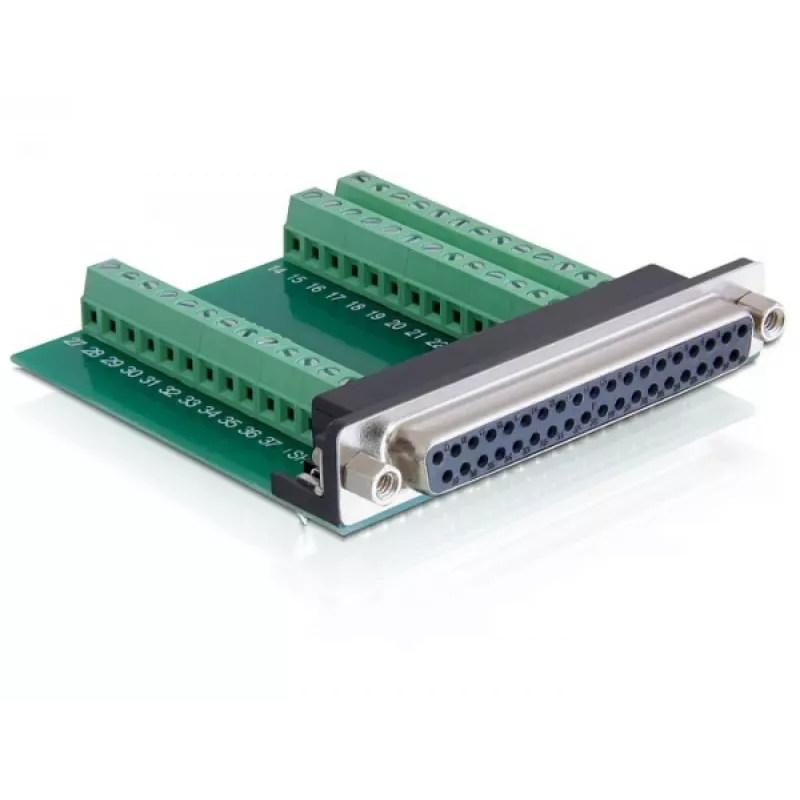 Delock adaptér D-Sub 37 pin konektor samica na svorkovnicu 65319