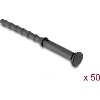 Delock antivibračné silikónové držiaky ventilátorov, 50 kusov, čierne 60984
