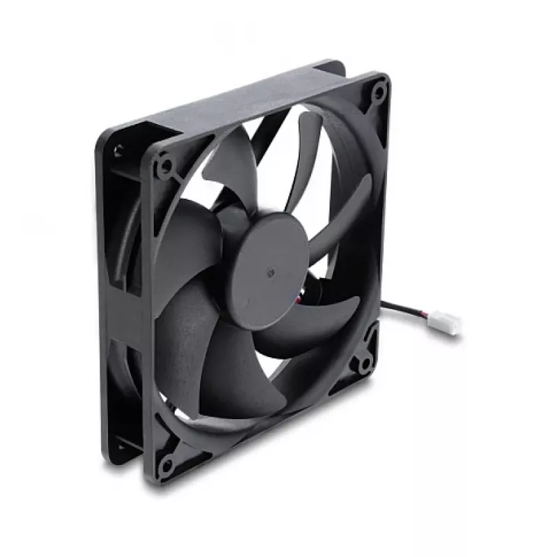 Delock axiálny ventilátor 48 V DC 120 x 120 x 25 mm 2-pin konektor čierny