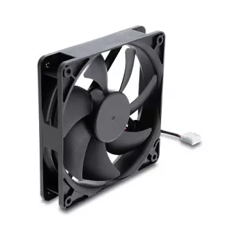 Delock axiálny ventilátor 48 V DC, 120 x 120 x 25 mm, 4-pin PWM, čierny