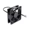 Delock axiálny ventilátor 48 V DC, 80 x 80 x 25 mm, 2-pinový konektor samec, čierny