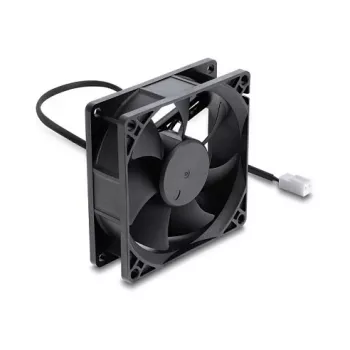 Delock axiálny ventilátor 48 V DC, 80 x 80 x 25 mm, 2-pinový konektor samec, čierny