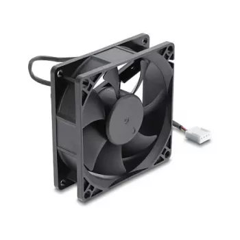 Delock axiálny ventilátor 48 V DC, 80 x 80 x 25 mm s 4-pinovým PWM konektorom, čierny