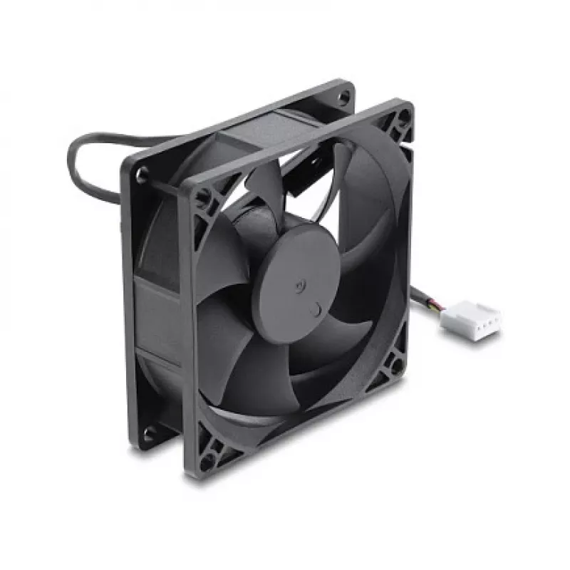 Delock axiálny ventilátor 48 V DC, 80 x 80 x 25 mm s 4-pinovým PWM konektorom, čierny