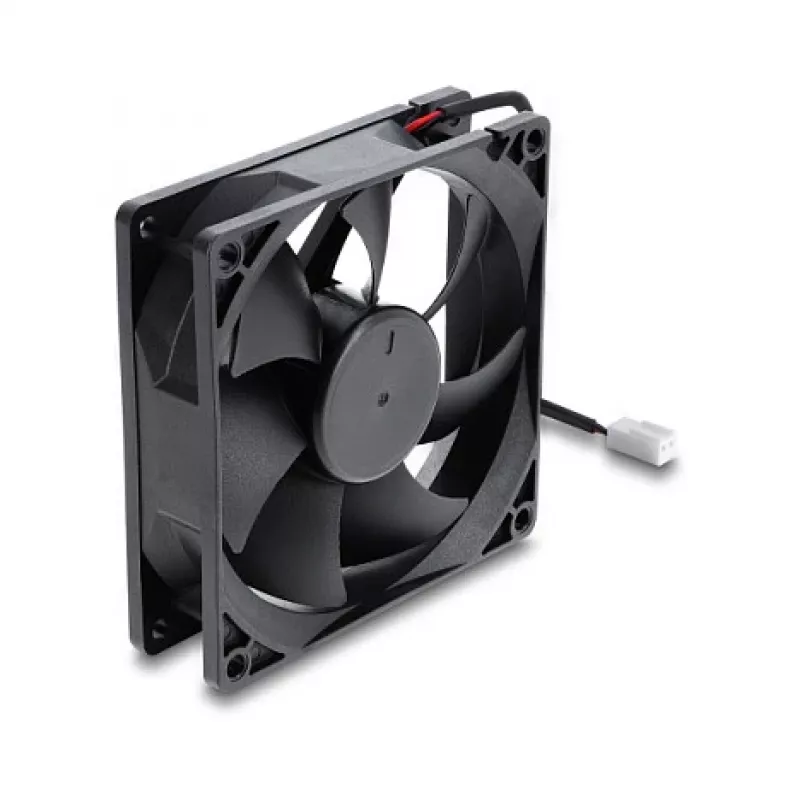 Delock axiálny ventilátor 48 V DC, 92 x 92 x 25 mm s 2-pin konektorom ventilátora, čierny