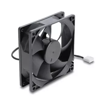 Delock axiálny ventilátor 48 V DC 92x92x25 mm 4-pin PWM (67452), čierny
