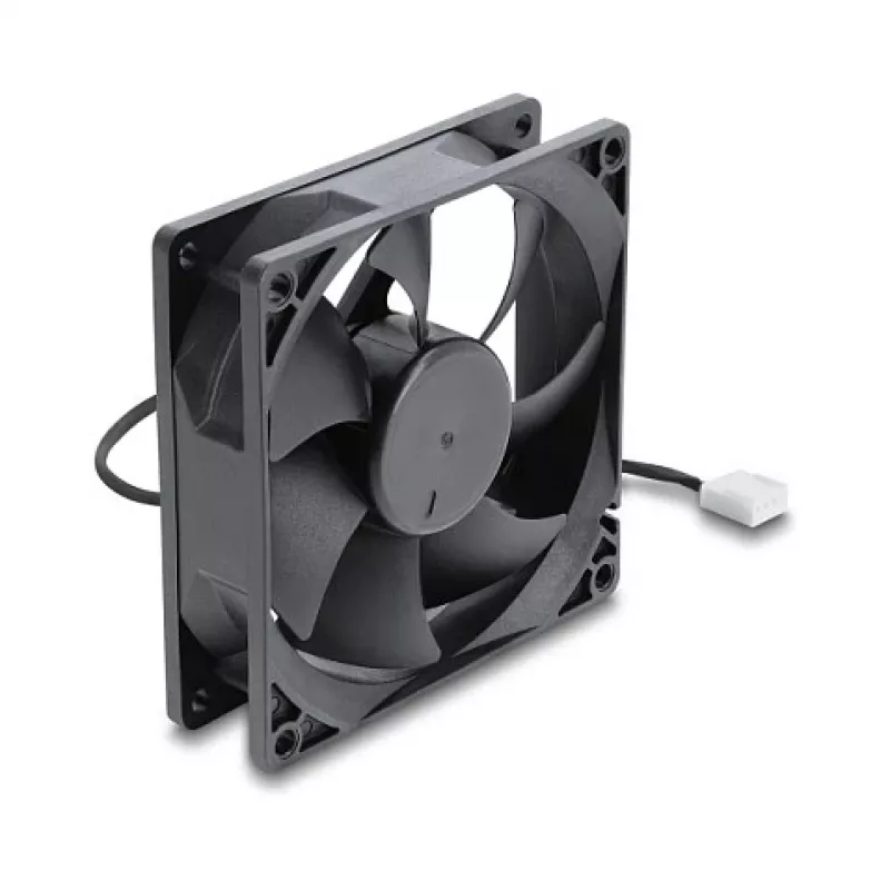 Delock axiálny ventilátor 48 V DC 92x92x25 mm 4-pin PWM (67452), čierny