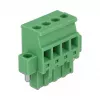 Delock 65936 sada svorkovnice na DIN lištu, 4-pólová, skrutkové uzamknutie, zelená