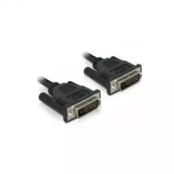 Delock DVI-D Dual Link kábel 24+1 konektor samec na konektor samec 0,5 m čierny 84369