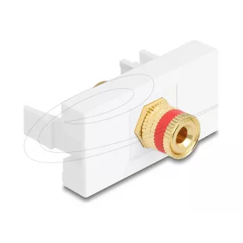 Delock Easy 45 modul svorkovnica na závitovú objímku červený biely (90901)