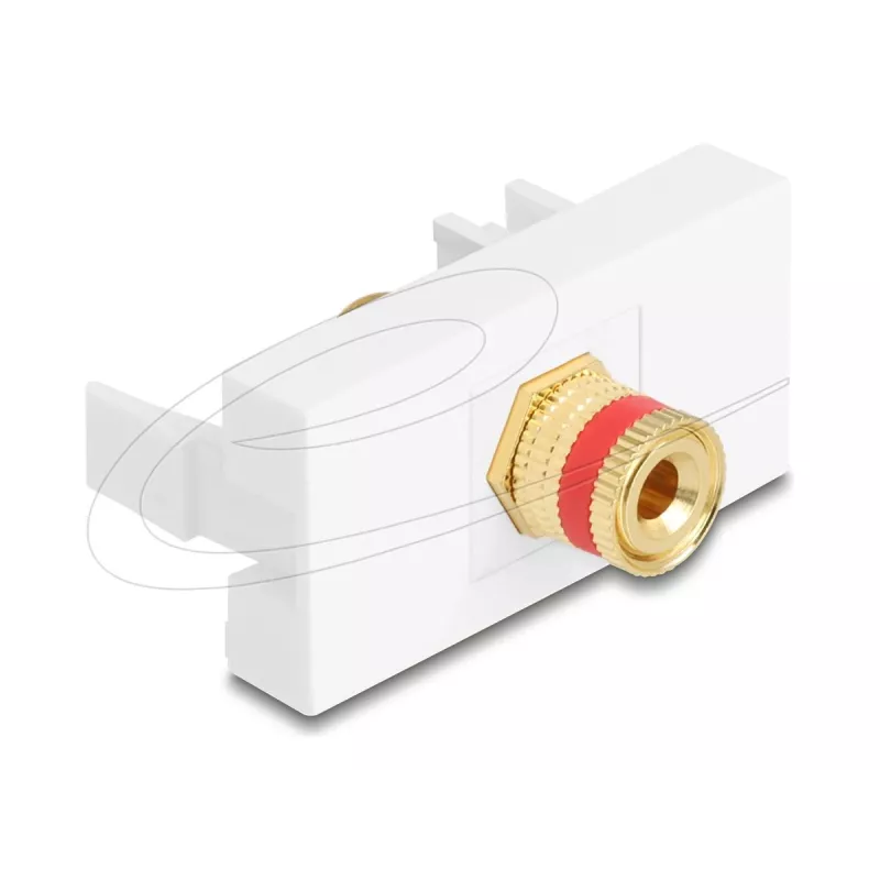 Delock Easy 45 modul svorkovnica na závitovú objímku červený biely (90901)