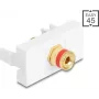 Delock Easy 45 modul svorkovnica na závitovú objímku červený biely (90901)