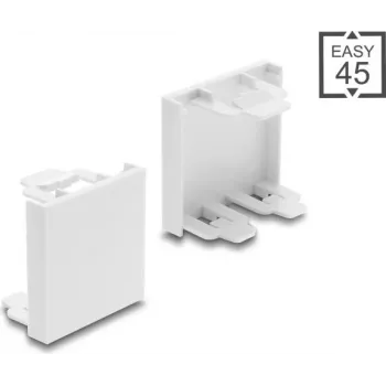 Delock Easy 45 modulová slepá krytka 45 x 45 mm biela (81676)