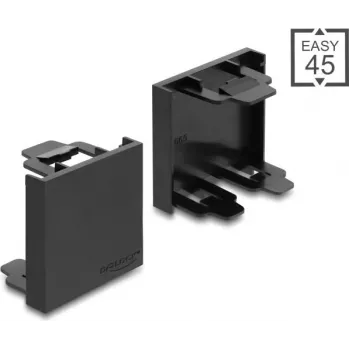 Delock Easy 45 modulová zaslepovacia platňa 45 x 45 mm čierna (81670)