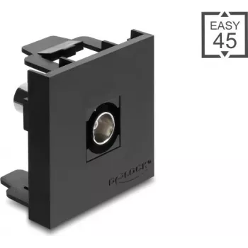 Delock Easy 45 modul BNC konektor samica na BNC konektor samica 50 Ohm čierny (91962)