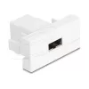 Delock Easy 45 modul EASY-USB 2.0 Type-A konektor samica na EASY-USB Type-A konektor samica biely 90866