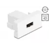 Delock Easy 45 modul EASY-USB 2.0 Type-A konektor samica na EASY-USB Type-A konektor samica biely 90866