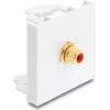 Delock Easy 45 modul RCA konektor samica na RCA konektor samica pozlátený červený/biely (91818)