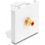 Delock Easy 45 modul RCA konektor samica na RCA konektor samica pozlátený červený/biely (91818)