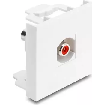 Delock Easy 45 modul RCA konektor samica na RCA konektor samica červený / biely (91815)