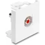 Delock Easy 45 modul RCA konektor samica na RCA konektor samica červený / biely (91815)