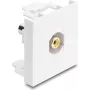 Delock Easy 45 modul RCA konektor samica na RCA konektor samica žltý / biely 91814