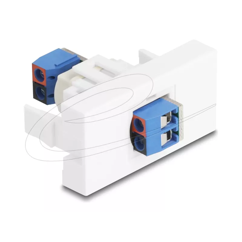 Delock Easy 45 modul svorkovnica na biela (90912)