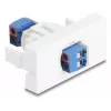 Delock Easy 45 modul svorkovnica na biela (90912)