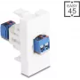 Delock Easy 45 modul svorkovnica na biela (90912)