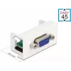 Delock Easy 45 snap-in modul 9-pól D-Sub konektor samica biely RAL 9003 81348