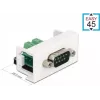 Delock Easy 45 snap-in modul D-Sub 9-pólový konektor samec na 10-pólovú svorkovnicu, biely RAL 9003 81351