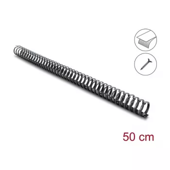 Delock flexibilný káblový kanál samolepiaci skrutkovateľný 34 x 35 mm - dĺžka 50 cm čierny