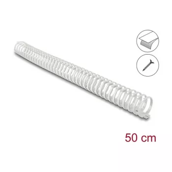Delock flexibilný samolepiaci a skrutkovateľný káblový kanál 45 x 46 mm - dĺžka 50 cm sivý
