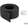 Delock penová ochranná páska na hrany rebrovaná 80 x 8 mm - dĺžka 2 m čierna 18487