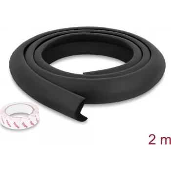 Delock penová ochrana hrán 35 x 8 mm - dĺžka 2 m čierna (18488)
