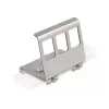 Delock kovový držiak Keystone 3 port pre DIN lištu (88139)