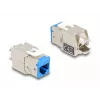 Delock Keystone modul RJ-45 konektor samica na LSA konektor samica STP CAT 6a, 8-kusové balenie (sivý, modrý, žltý, červený, zelený, oranžový, fialový, neónovo žltý) 87896