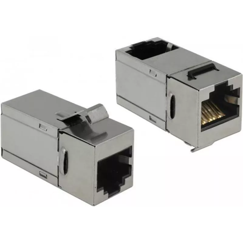 Delock Keystone modul RJ45 konektor samica na RJ45 konektor samica Cat.6 STP 90° 86371