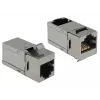Delock Keystone modul RJ45 konektor samica na RJ45 konektor samica Cat.6 STP 90° 86371
