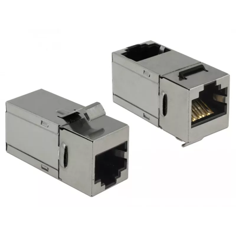 Delock Keystone modul RJ45 konektor samica na RJ45 konektor samica Cat.6 STP 90° 86371