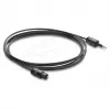Delock optický audio kábel – Mini TOSLINK 3.5mm na TOSLINK, 2m, čierny