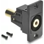Delock panelová montáž 3,5 mm 3-pin jack spojka konektor samica na konektor samica pozlátená čierna 91207