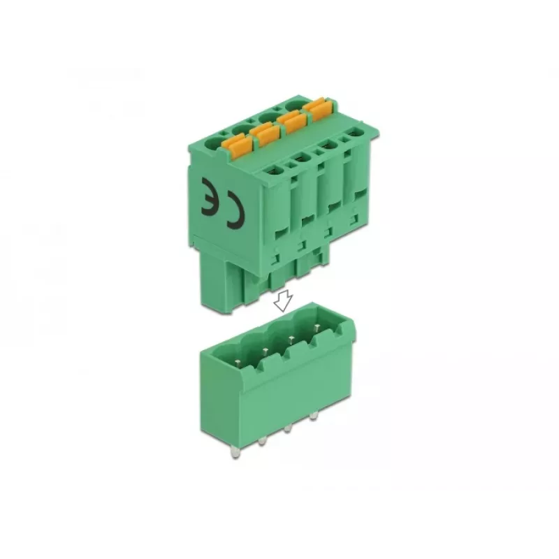 Delock sada PCB svorkovníc 4-pólová rozstup 5,08 mm vertikálna (66501)