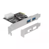Delock PCI Express x1 karta na 2 x USB 3.2 Gen 1 Type-A, Low-Profile