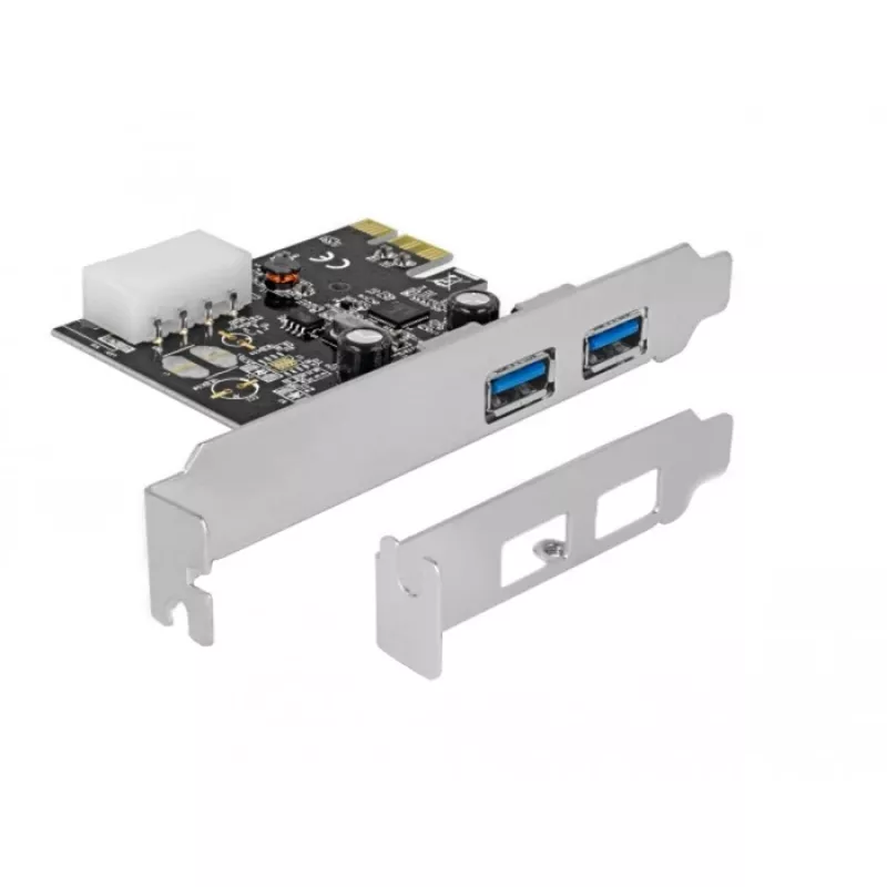 Delock PCI Express x1 karta na 2 x USB 3.2 Gen 1 Type-A, Low-Profile