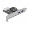 Delock PCI Express x1 karta na 2 x USB 3.2 Gen 1 Type-A, Low-Profile